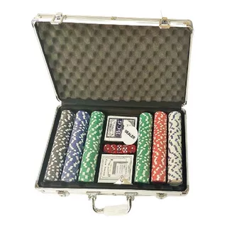 Elegante Y Completo Juego De Poker 300 Fichas