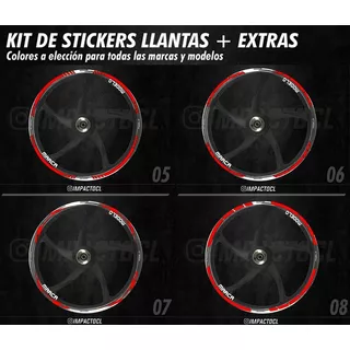 Stickers Para Llantas Todos Los Colores Yamaha Fz 2.0 Fz 150