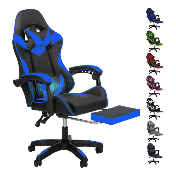 Silla Gamer Reclinable Giratoria Ergonómica Súper Cómoda 