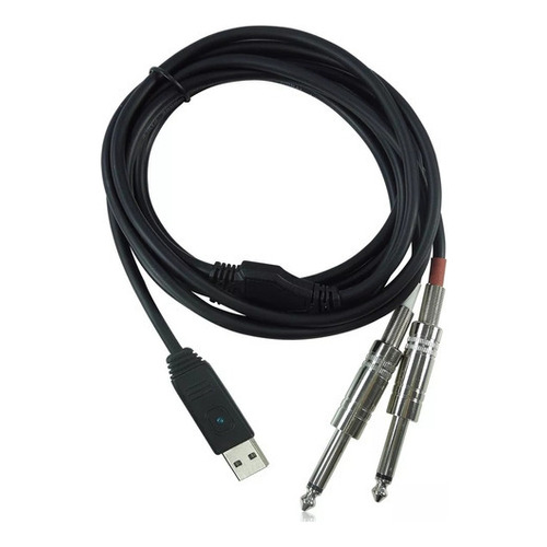 Interfaz Cable Behringer Line 2 Usb + Color Negro
