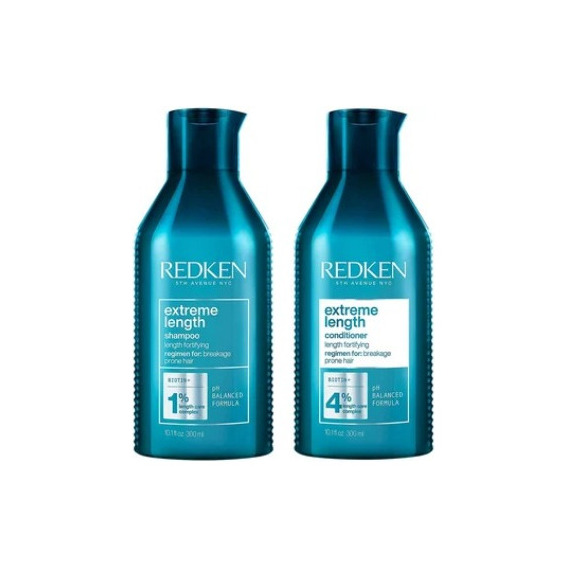 Redken Extreme Length  Dúo Shampoo 300 Ml + Conditioner 300