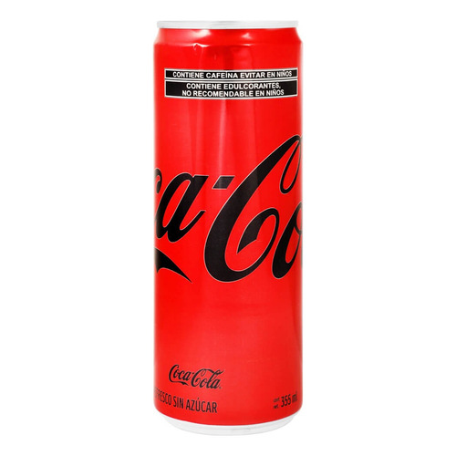 10 Pack Refresco Cola Sin Azucar Coca Cola 355 Ml