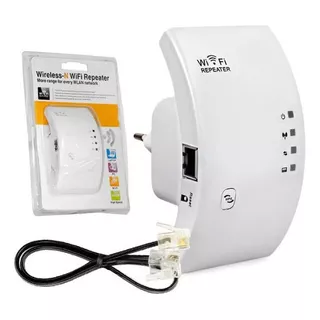 Repetidor De Alta Distância Wireless Wifi Rede Cor Branco Voltagem 110v/220v