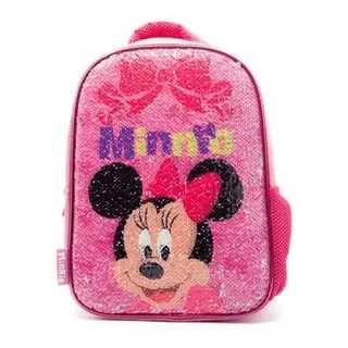 Mochila Minnie Con Lentejuelas