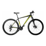 Mountain bike TopMega MTB Sunshine R29 20" 21v frenos de disco mecánico cambios Shimano Tourney TY300 color negro  