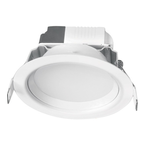 Luminario Led Empotrado Redondo 5 W, Luz Calida, Volteck Color Blanco