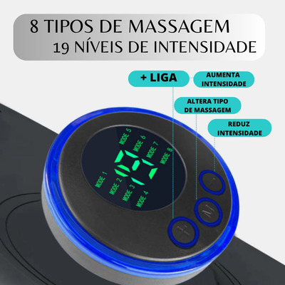 2 Massageador Portátil Recarregável Dor Pescoço Coluna