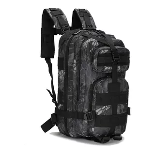 Mochila Táctica De Camping Mochilero Tipo Militar 30 Lts