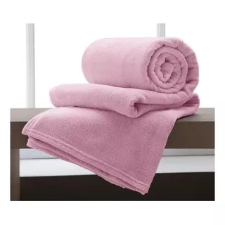 Cobertor Harmoniza Ambientes Home Design Cor Rosa-bebê Com Design Liso