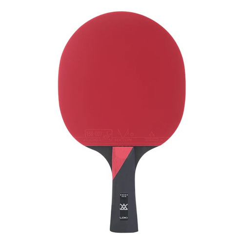 Paleta de ping pong Loki E8 negra y roja FL (Cóncavo)