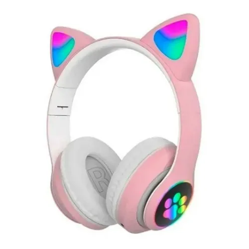 Auriculares Inalambricos Niños Vincha Orejas Gato Pop It Fm