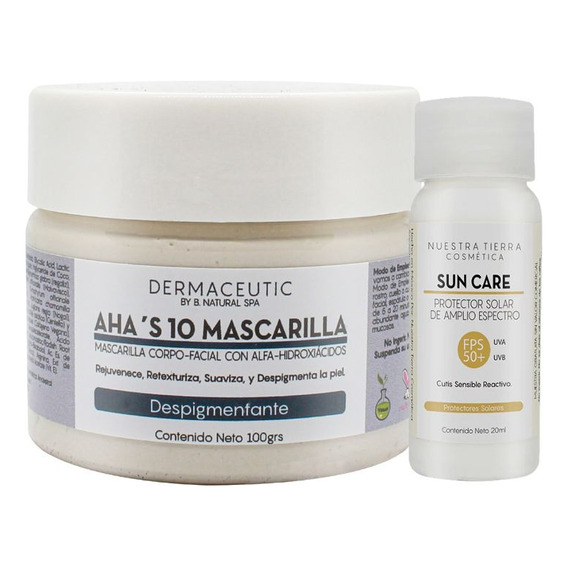 Mascarilla Facial Despigmentante Y Anti-acné Con Aha´s 100gr