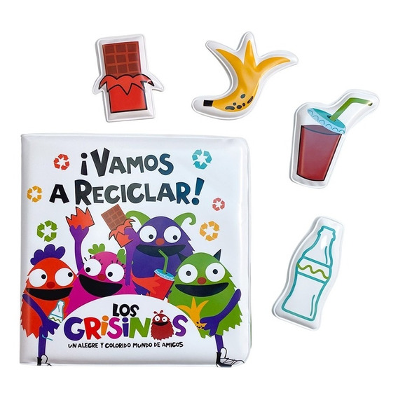 Libro Juego Para El Agua Bebés Grisino Sumergible Reciclar