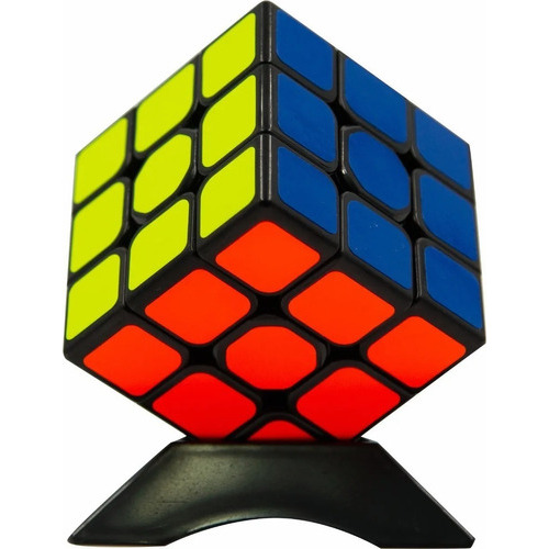 Cubo Rubik 3x3 Cobra Profesional Fibra De Carbono Speed Cube Color De La Estructura Multi Color