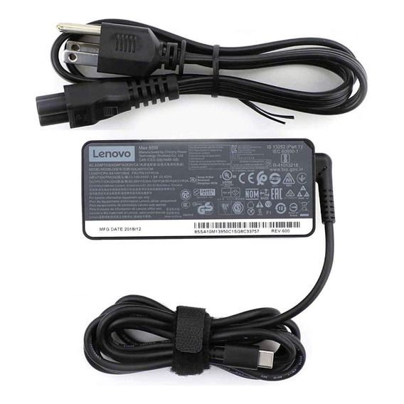 Cargador Lenovo Tipo C Original 20v A 3.25a 65w