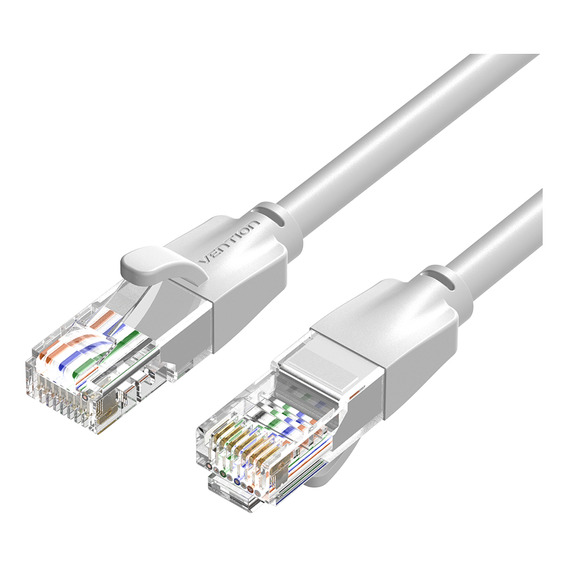 Cable De Red Vention Cat6 Certificado - 0,5 Metros - Reforzado - Premium Patch Cord - Utp Rj45 Ethernet 1000 Mbps - 250 Mhz - Cobre - Pc - Notebook - Servidores - Camaras Seguridad - Gris - Ibehd