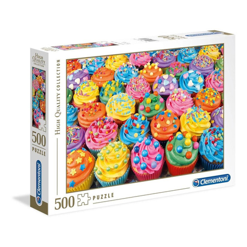 Cupcakes Pastelillos Color Rompecabezas 500 Pz Clementoni
