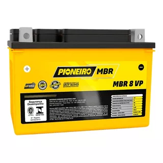 Bateria Pioneiro Mbr 8-vp 12v 8ah - Cbr 600 Next 250 Cb 400