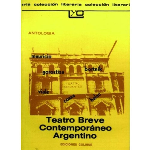 Teatro Breve Contemporaneo Argentino Antologia