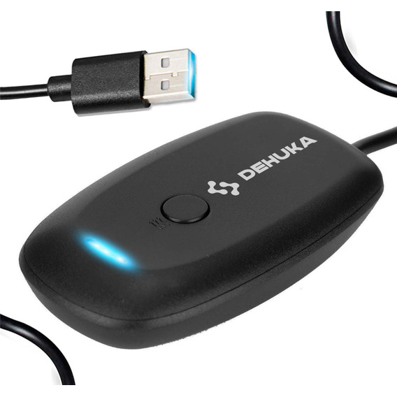 Dehuka Adaptador Compatible XBOX 360 USB Negro