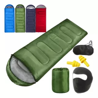 Bolsa De Dormir Exterior Camping Acampar Sleeping Bag,kit4pc