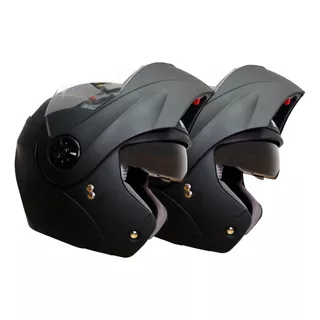 2 Cascos Moto Certificados Dot Abatible Ich Gratis Placas