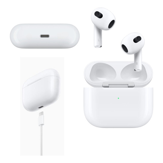 Auriculares 3ra Generación Compatibles Con iPhone Blancos