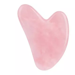 Gua Sha Facial Cuarzo Rosa Masajeador Facial Cuidado Masajes