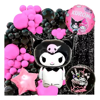 50 Art Globo Kuromi My Melody Baku Gatita Kitty Conejita