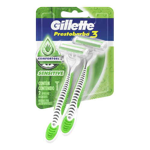 Máquina para afeitar Gillette  Prestobarba3 Sensitive descartable 2 u
