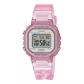 Reloj Casio Digital Pop La20whs-4a Para Dama E-watch Color De La Correa Rosa Color Del Bisel Rosa