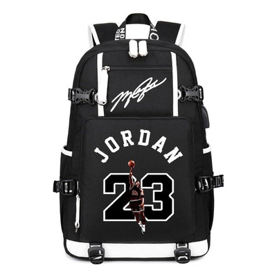 Baloncesto 23 Student School Bag Mochila Para Computadora Po