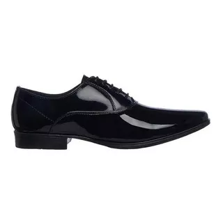 Zapatos Oxford Hombre Vestir Charol Negro
