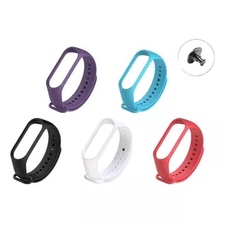 Kit 5 Pulseira Colorida Mi Band 4 / Mi Band 3