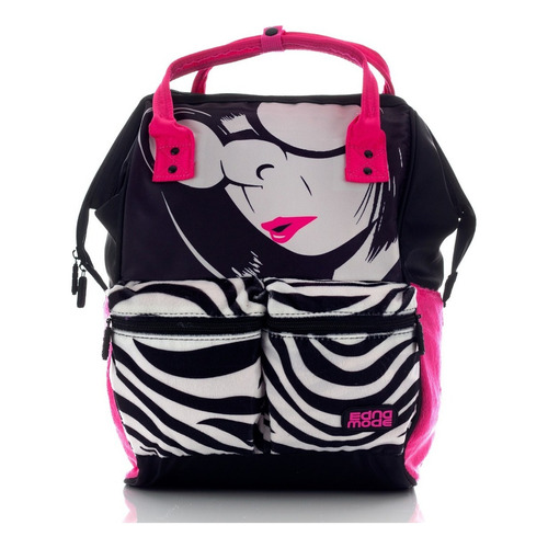 Mochila Disney Los Increibles  Edna Moda  Original Color Negro Diseño de la tela ALTA CALIDAD