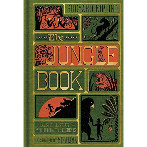 The Jungle Book (minalima Edition) (illustrated With Interactive Elements), De Kipling, Rudyard. Editorial Harper, Tapa Blanda En Inglés