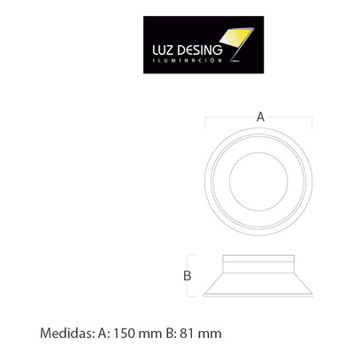 Spot Embutir Circular Scl-el 15w Profesional Blanco Cromo Vk