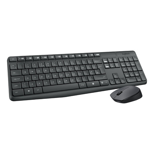 Teclado Logitech Mk235 Color del mouse Negro Color del teclado Negro