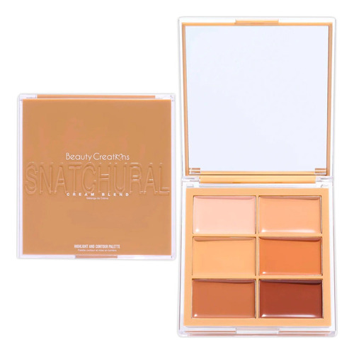 Paleta De Contornos E Iluminador Snatchural Beauty Creations Tono Sand