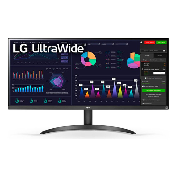 Monitor LG Ultrawide 34 Ips 100hz Freesync Negro 34wq500-b