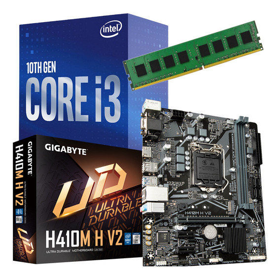 Combo Actualizacion Pc Intel I3 10100 + 8gb + Mother H410 