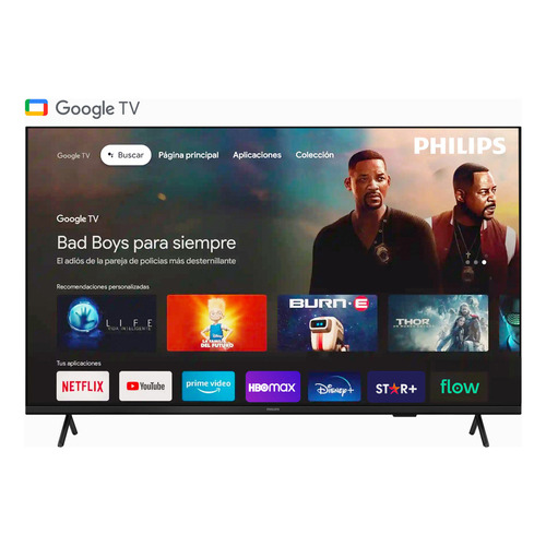 Google Tv 4K UHD 6900 Series Philips 50pud7408/77 Negro