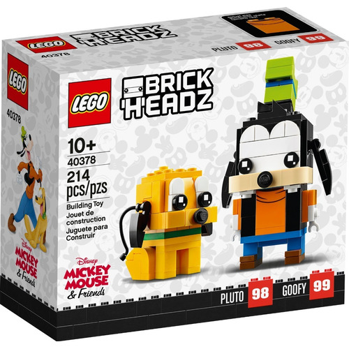 Lego Brick Headz Goofy Y Pluto 40378 - 214  Pz