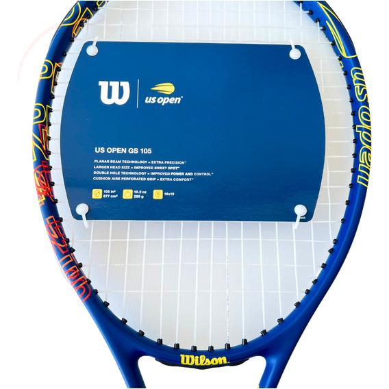 Raqueta de tenis Wilson Us Open Gs 105 305 g, color azul, agarre, talla L2