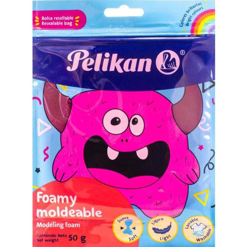 Foamy Moldeable 50gr Pelikan Color Manualidades Color Magenta