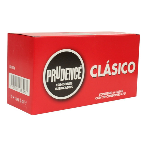 120 Condones Prudence Clásicos Lubricados, Preservativos