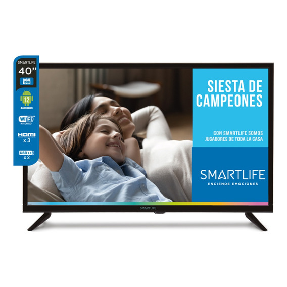 Televisor Led Smart 40  Smartlife Sl-tv40smta12 Full Hd Wifi