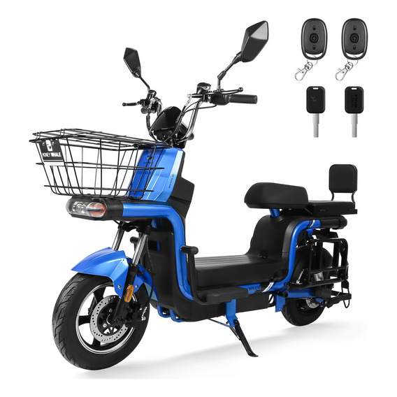 Moto Eléctrica Bicicleta Eléctrica Para Adultos 55km/h U7s Color Azul
