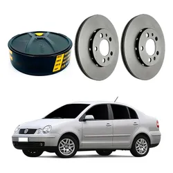 Disco Freio Dianteiro Polo Sedan 1.6 2005 A 2007