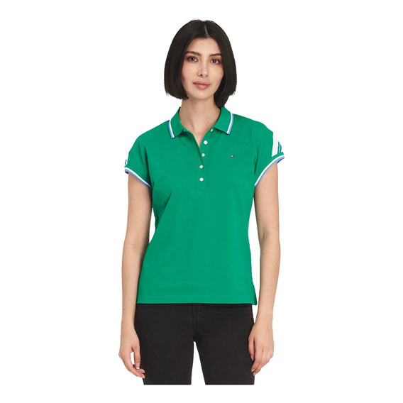 Playera Polo Tommy Hilfiger Ww0ww41285 Mujer